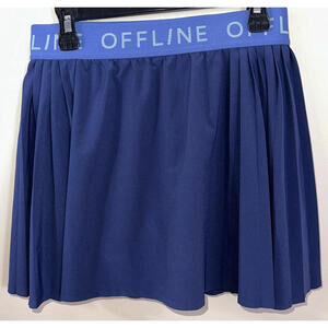 Offline by Aerie Elastic Waist Flowy Skort in Two toned blue Size woman’s Small